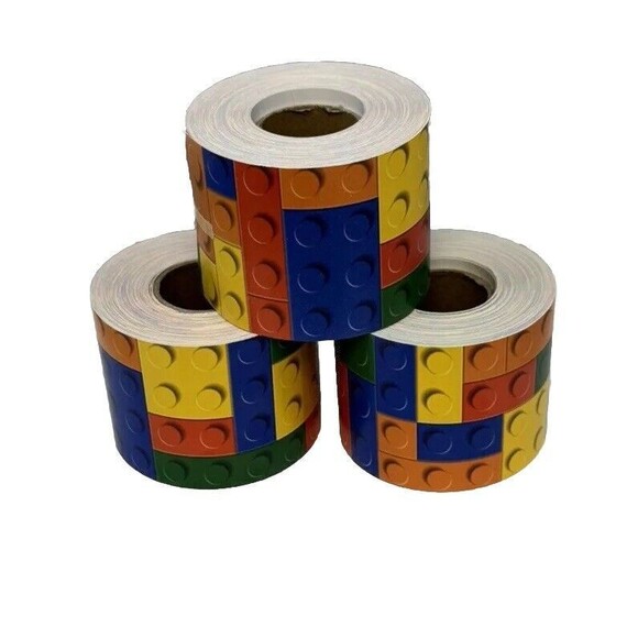 Building Bricks Bulletin Board Boarders Colorful Blocks Bulletin Board Classroom - Picture 1 of 6